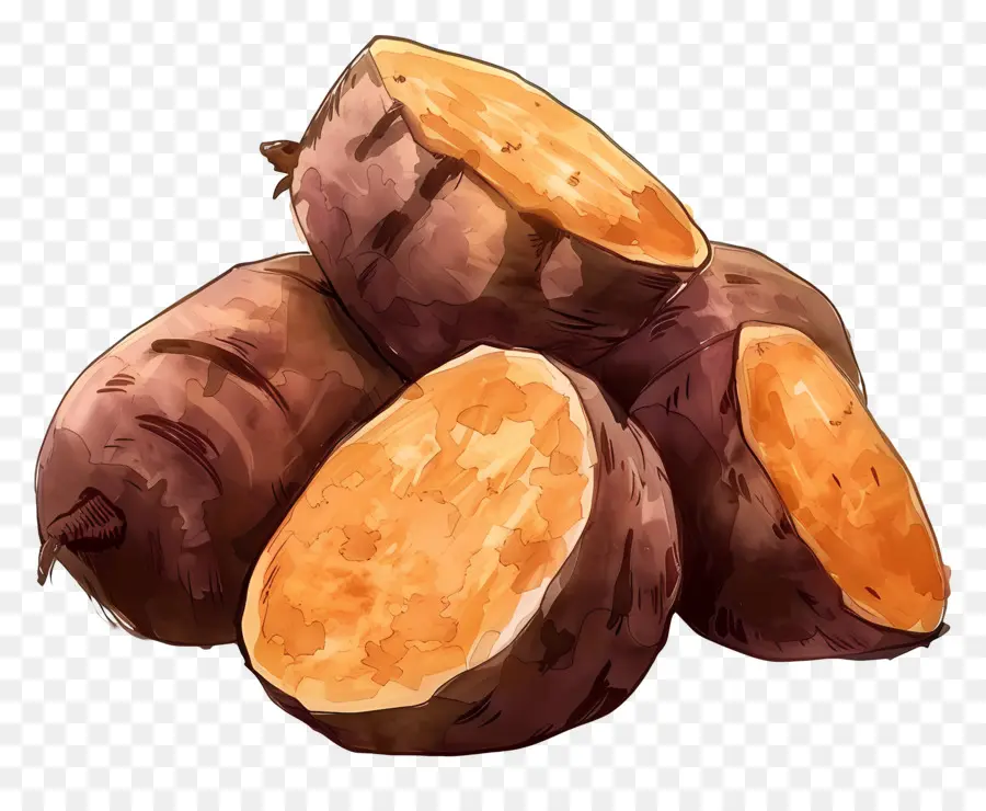 ñame，Las Patatas Dulces PNG