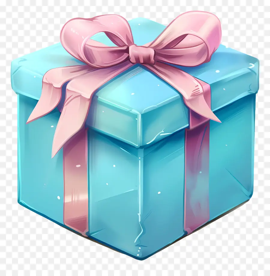 Caja De Regalo Azul，Caja De Regalo PNG