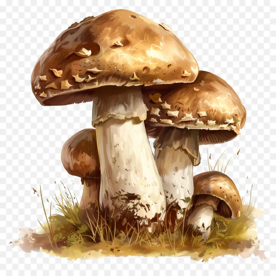 Hongos Porcini，Hongos Amarillos PNG