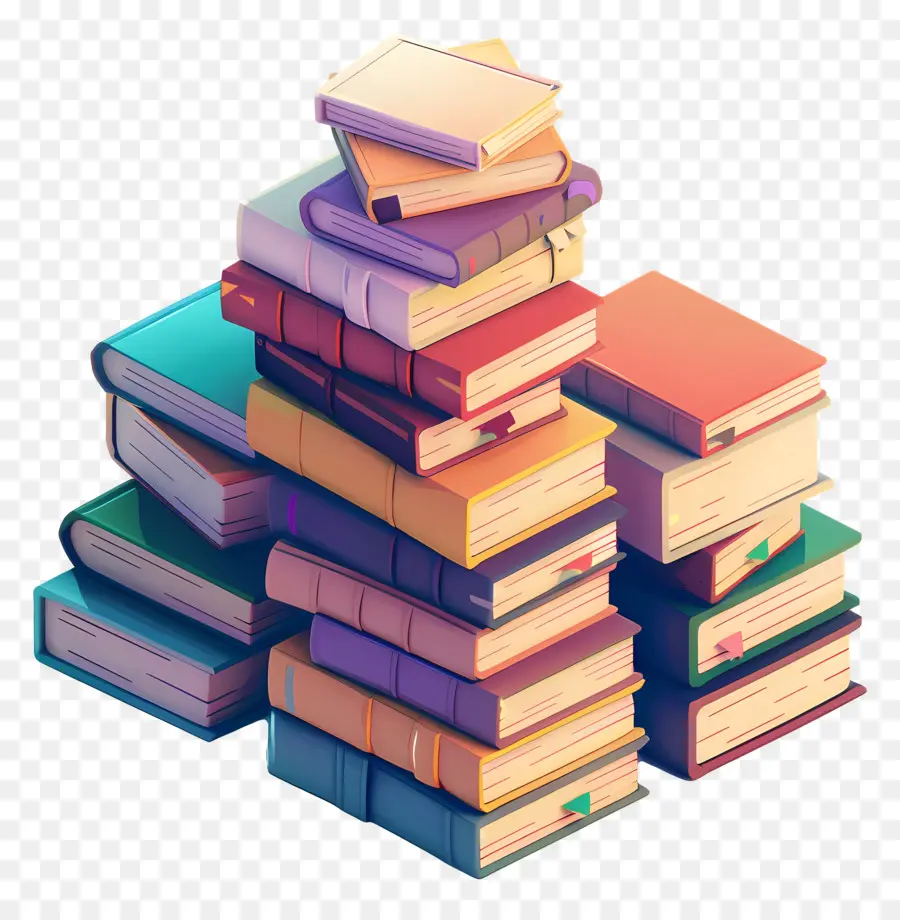 Pila De Libro，Libros PNG