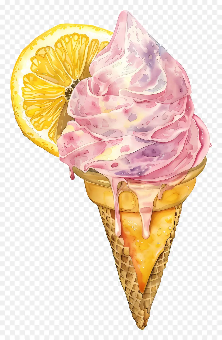 Sorbete，Rosa Helado PNG