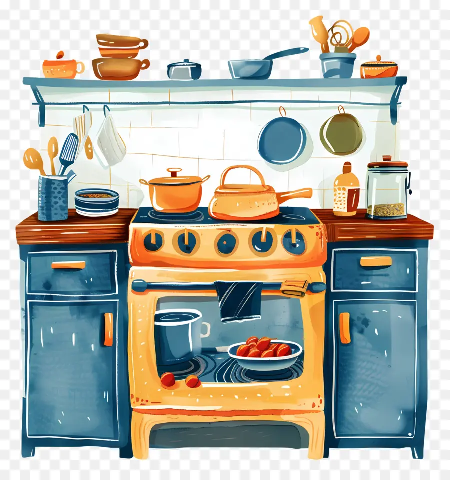 Estufa De La Cocina，La Decoración De La Cocina PNG