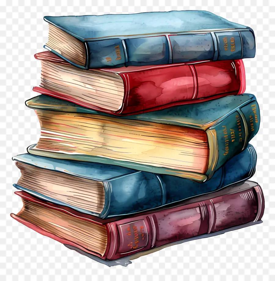 Libros，Pila PNG