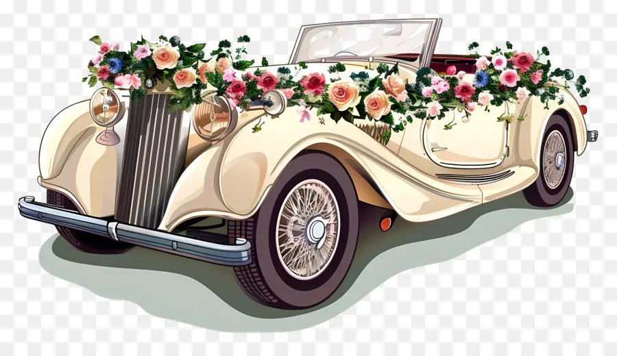 Coche De Boda，Coches De época PNG