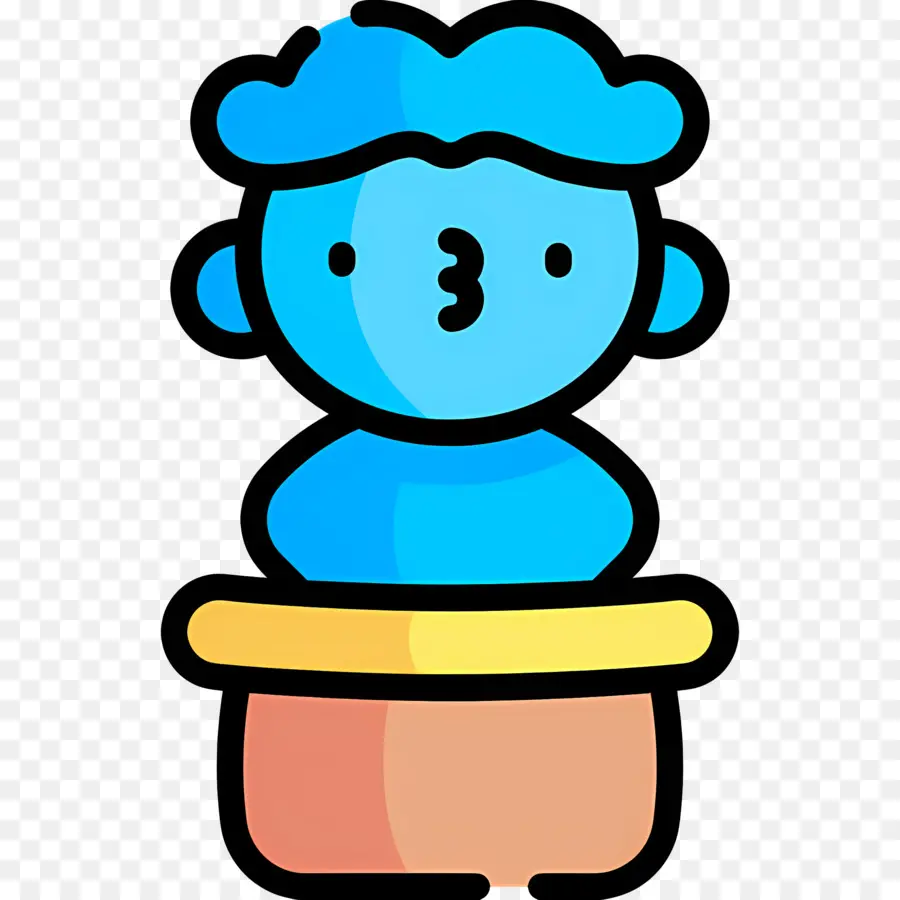 La Escultura，Personaje De Dibujos Animados PNG