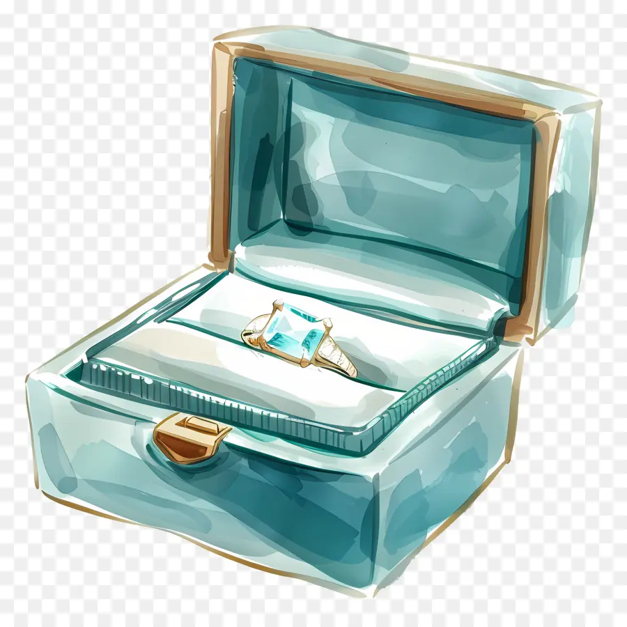 Anillo De La Caja，Anillo De Compromiso PNG