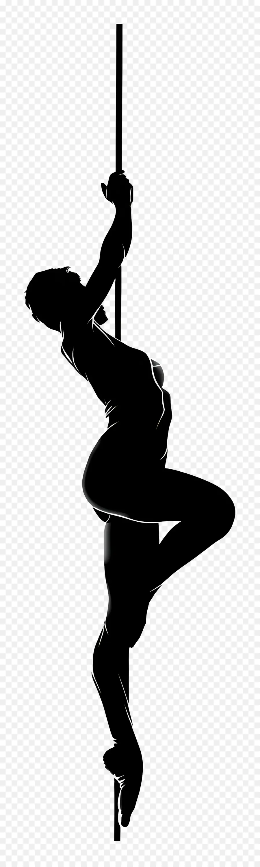 Pole Dancer Silueta，Misterioso PNG