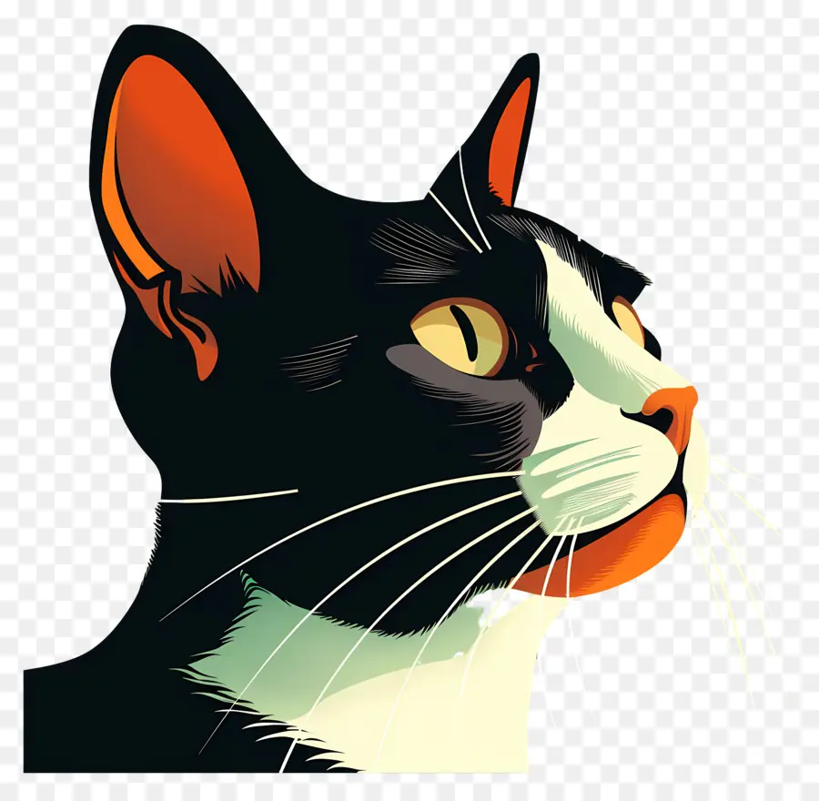 Gato，En Blanco Y Negro PNG