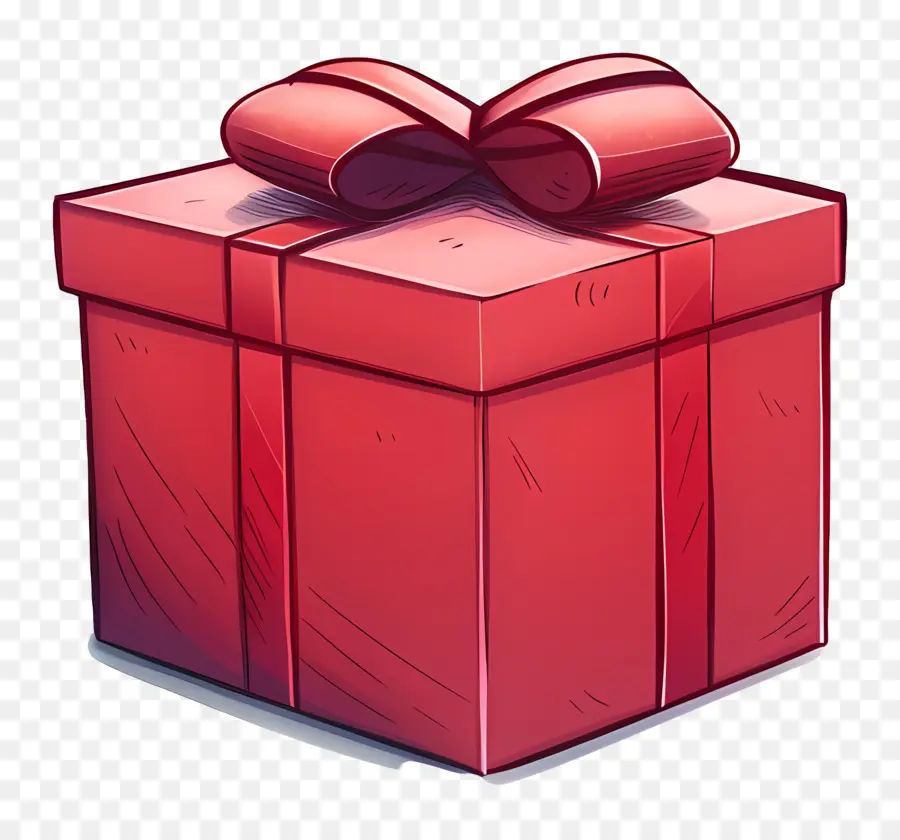 Rojo De La Caja De Regalo，Caja De Regalo PNG