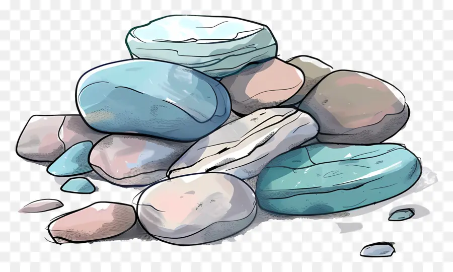 Rocas Del Mar，Pintura Rupestre PNG