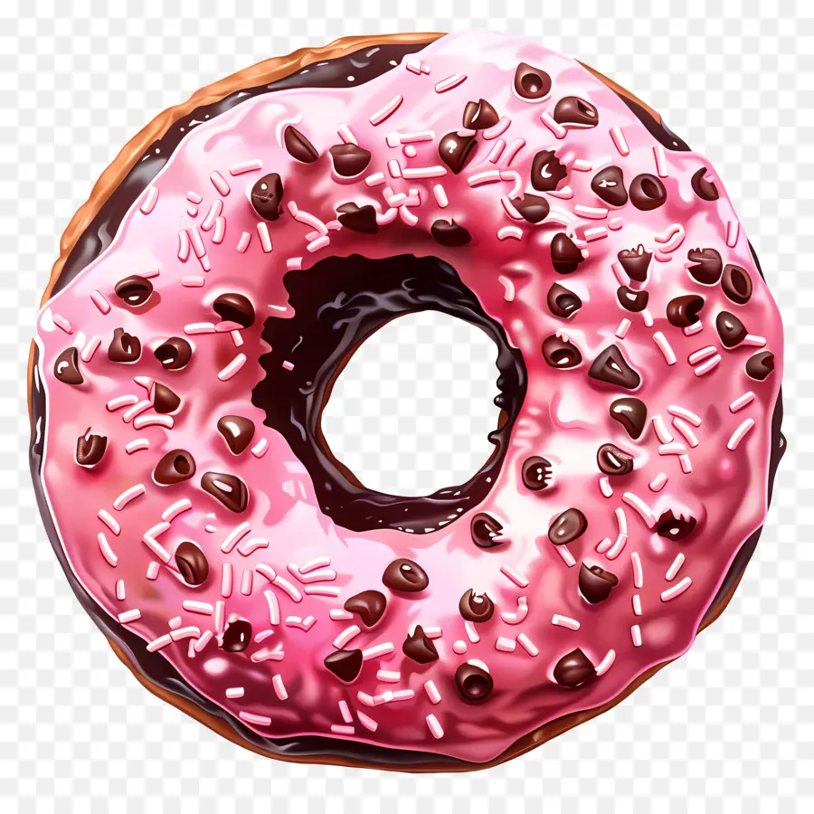 Dona，Rosado Rosado Donut Helado PNG