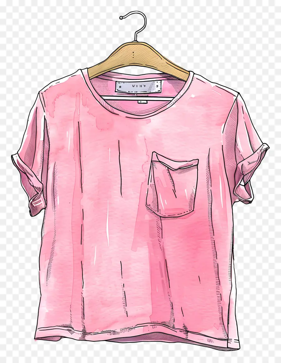 Rosa Camiseta，Camisa De Color Rosa PNG