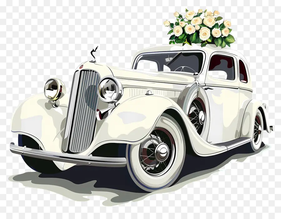 Coche De Boda，Coches De época PNG