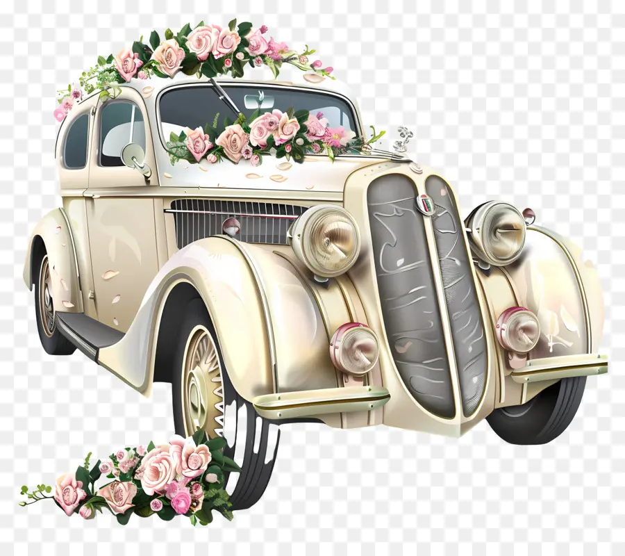 Coche De Boda，Coche De Boda Vintage PNG