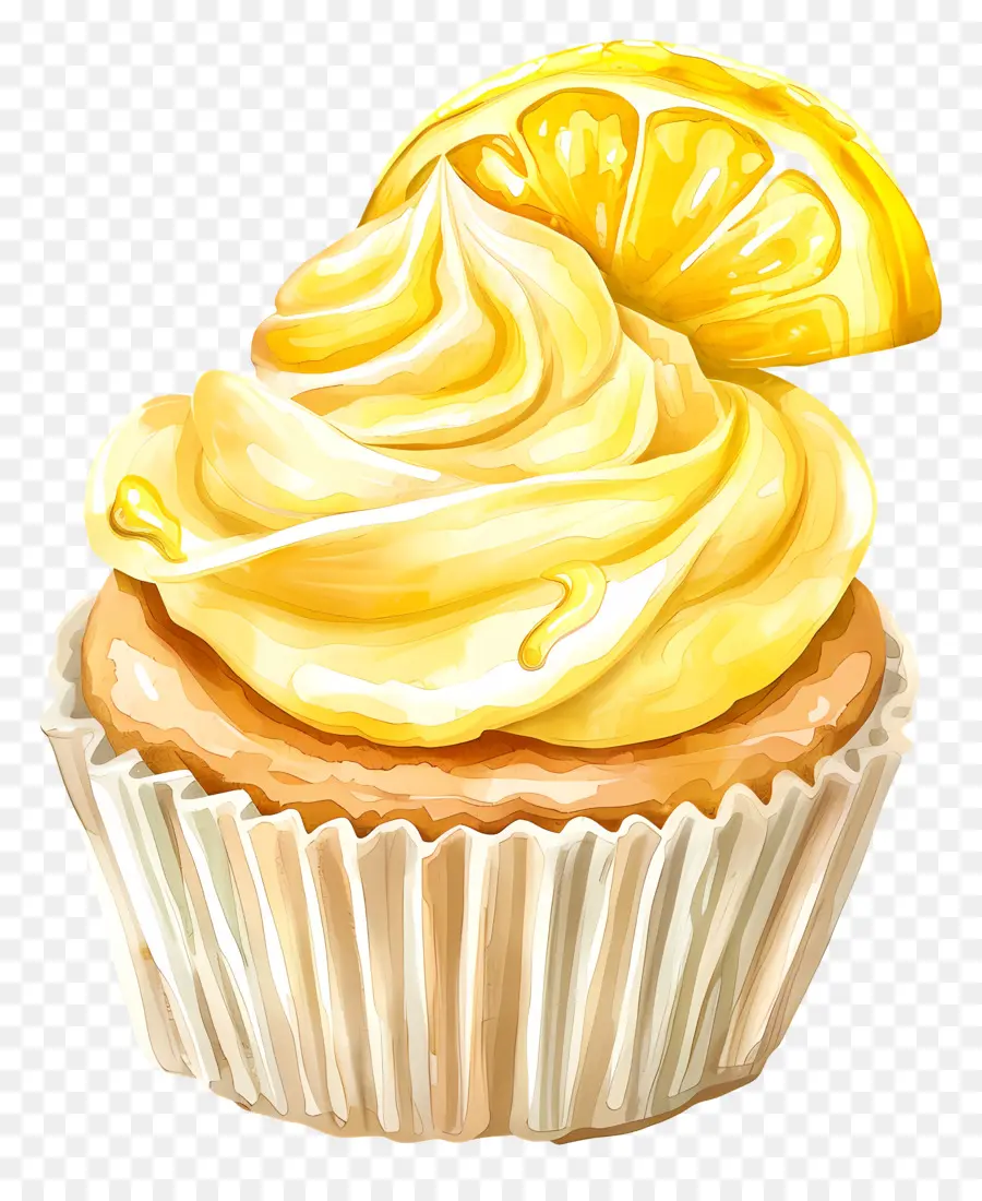 Cupcake De Limón，Casero PNG