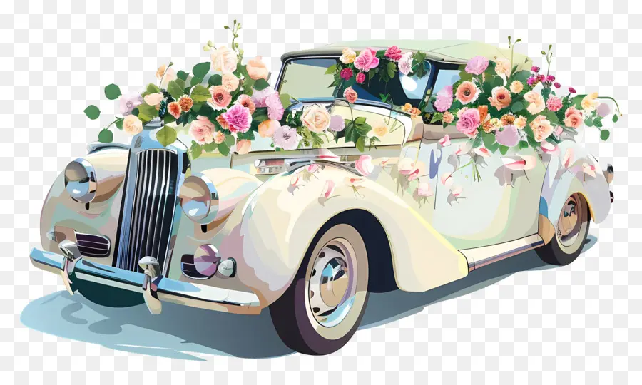 Coche De Boda，Coche De Boda Vintage PNG