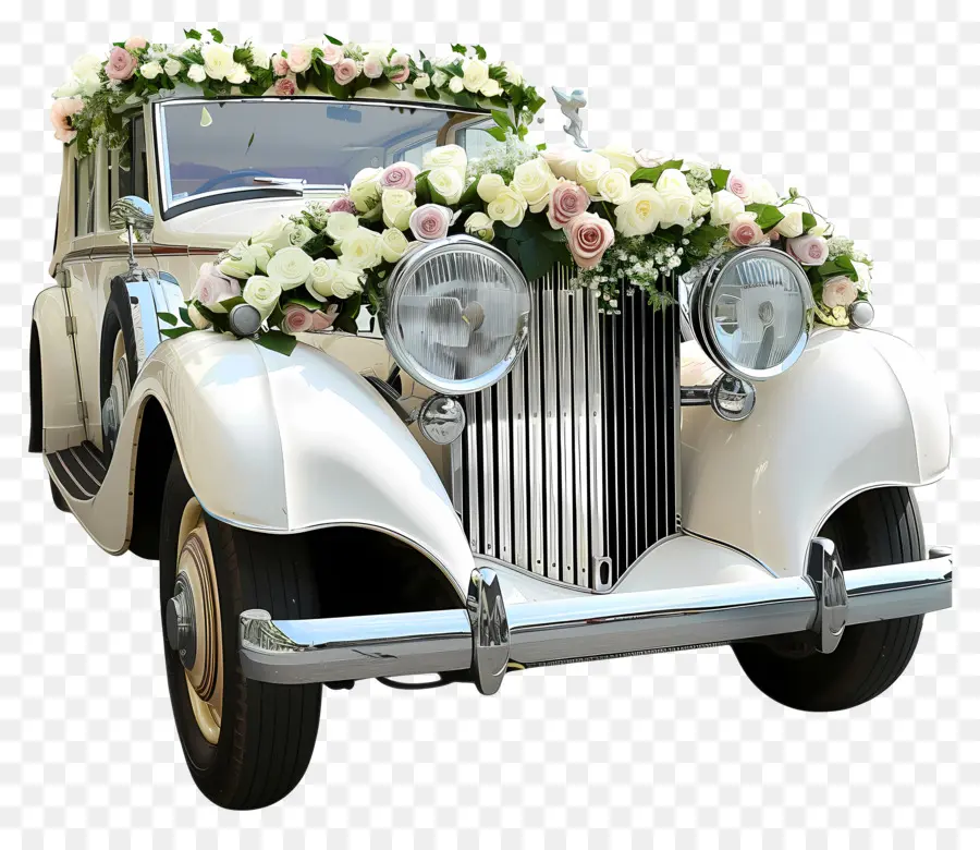 Coche De Boda，Coche Antiguo PNG