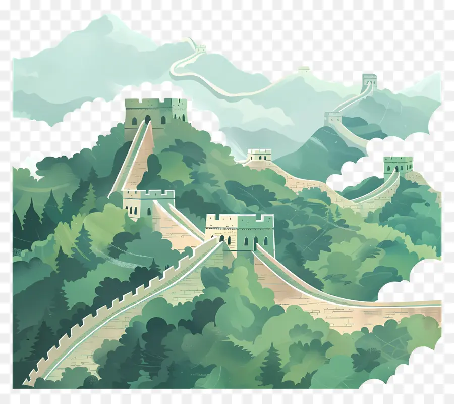 La Gran Muralla De China，China PNG