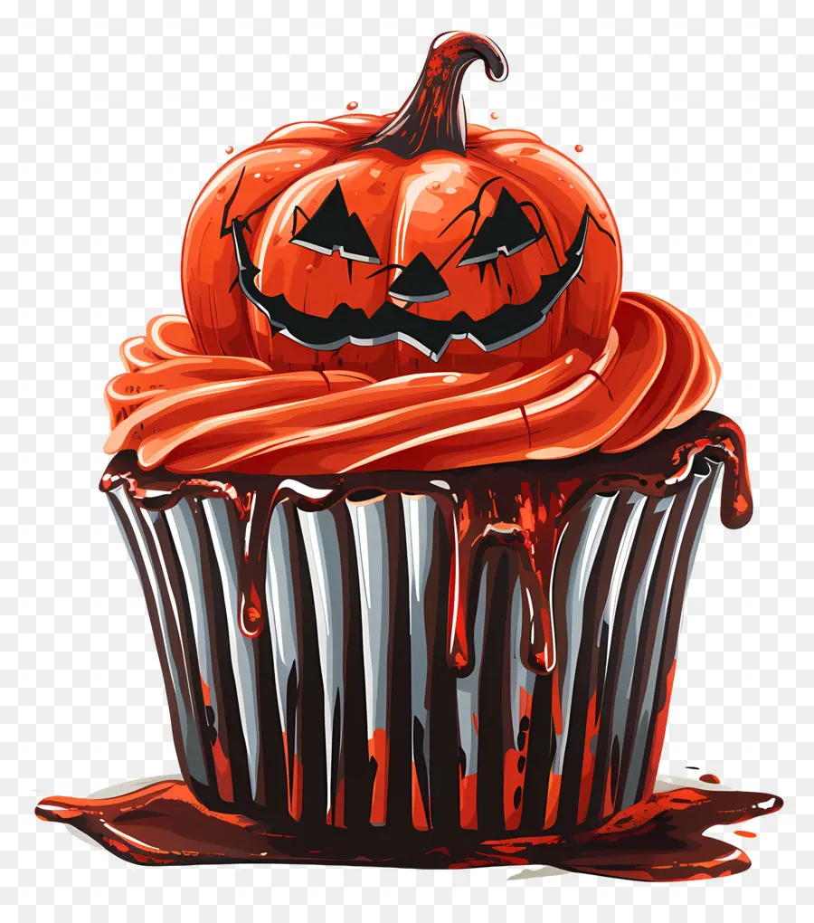 Halloween Cupcake，Halloween PNG