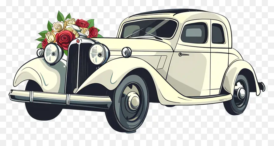 Coche De Boda，Coches De época PNG