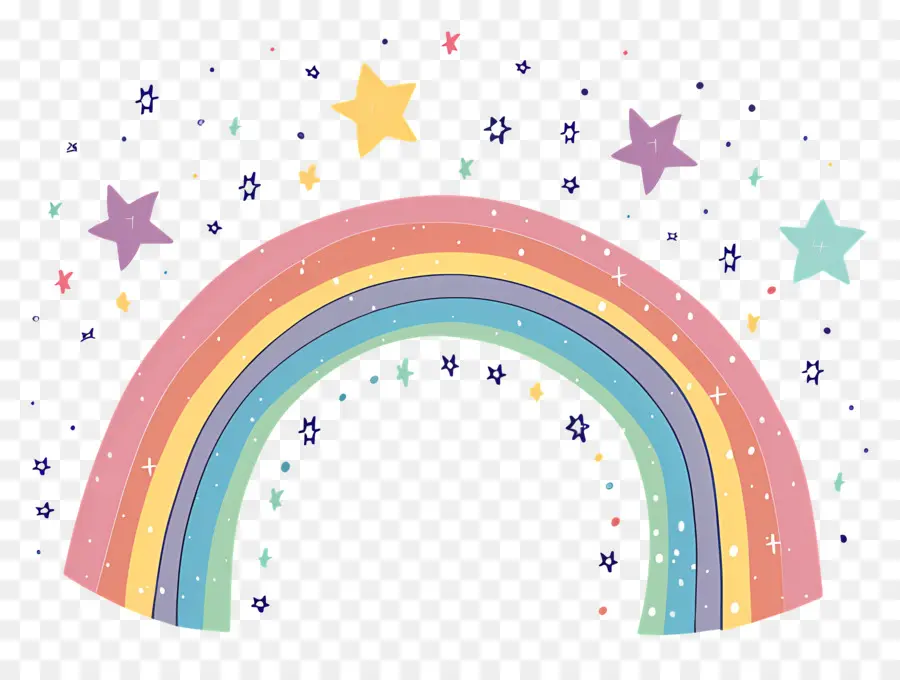 Arco Iris，Estrellas PNG