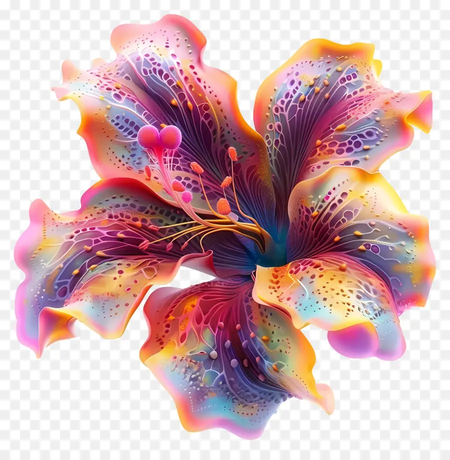 Flores Exóticas，Flor Multicolor PNG