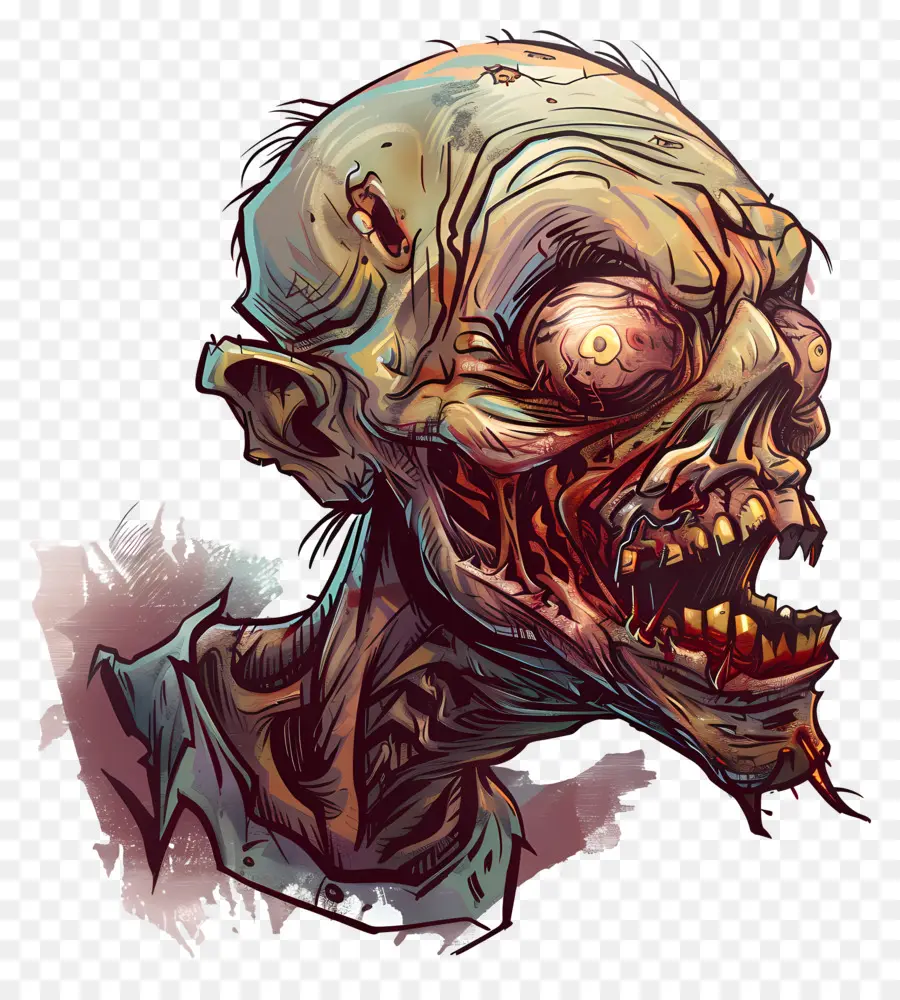 Zombie，La Cabeza PNG