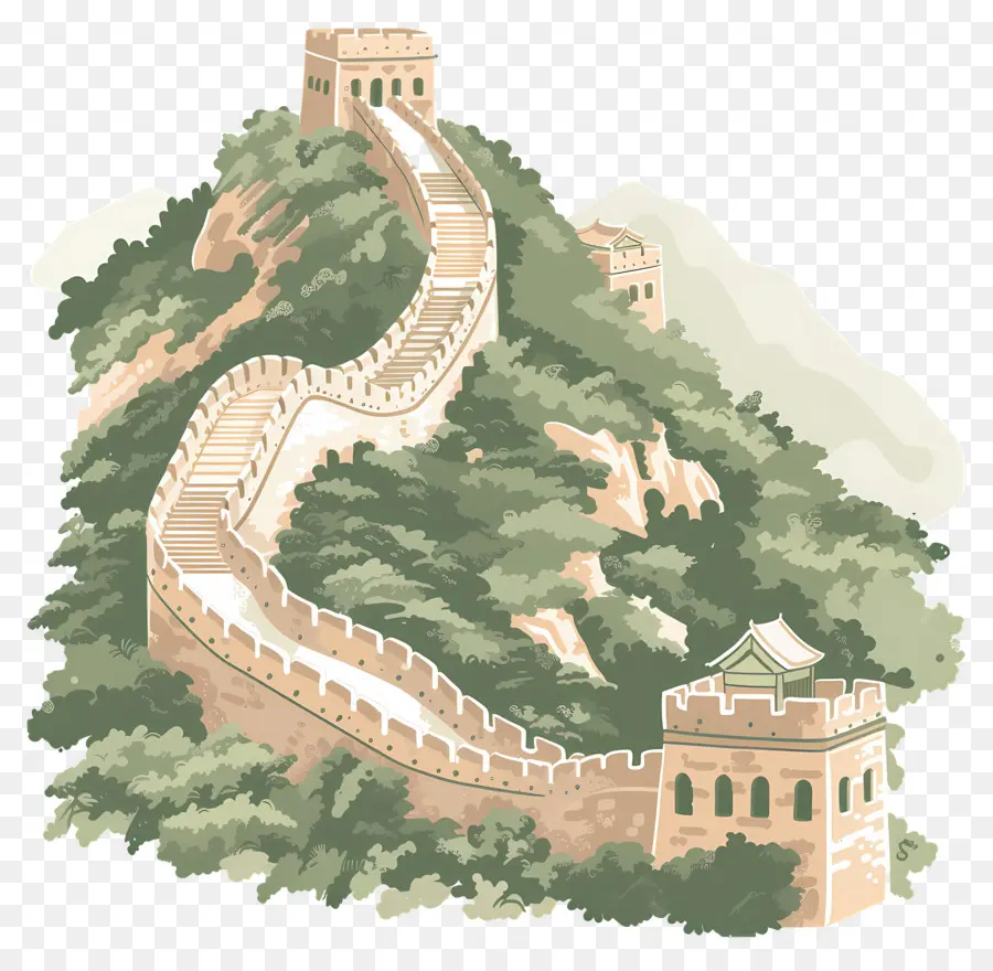 La Gran Muralla De China，Muro De Piedra PNG