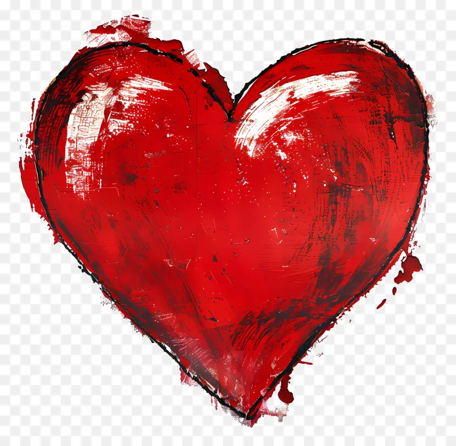 Corazón Rojo，El Arte Abstracto PNG