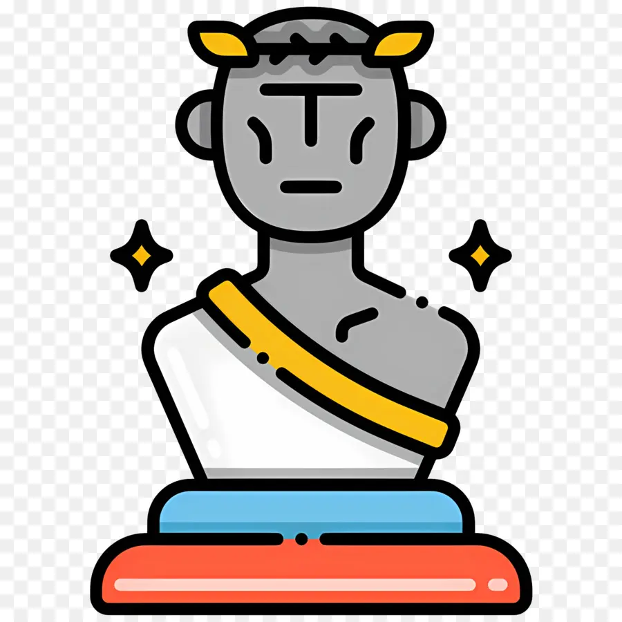 La Escultura，Busto PNG