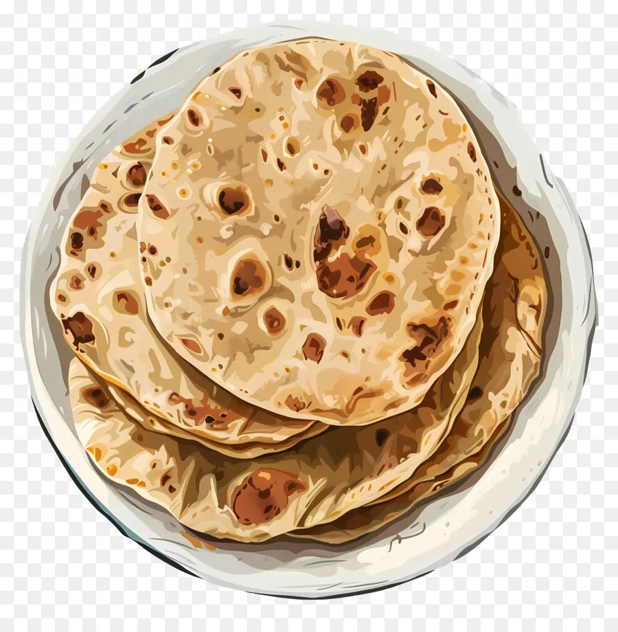 Chapati，La Cocina India PNG
