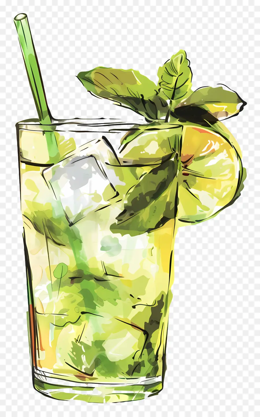 Mojito，Bebida Tropical PNG