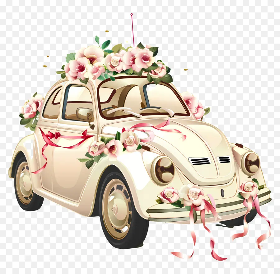 Coche De Boda，Escarabajo De Volkswagen PNG