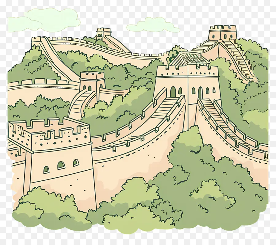 La Gran Muralla De China，De La Antigua Muralla PNG
