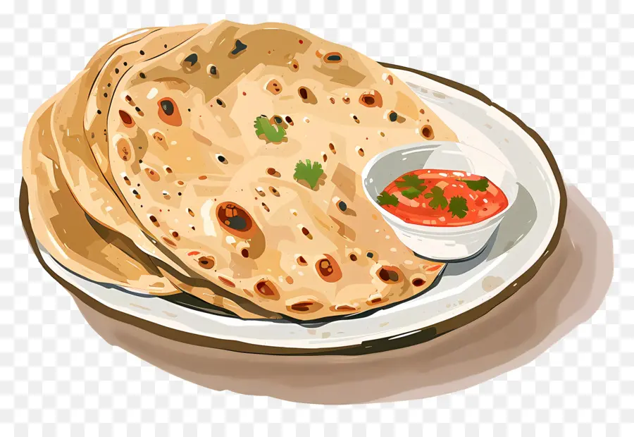 Chapati，La Cocina India PNG