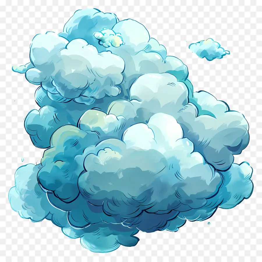 De Dibujos Animados En La Nube，La Formación De Las Nubes PNG