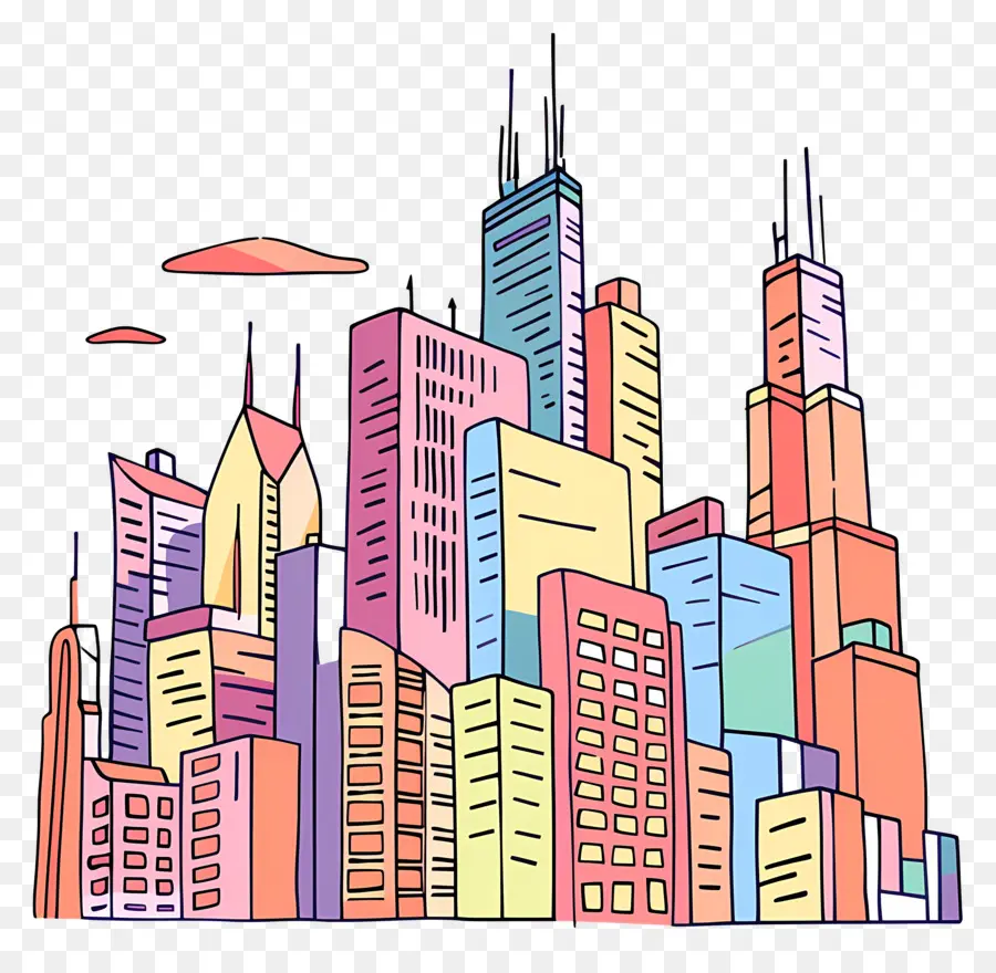 Chicago，Paisaje Urbano PNG