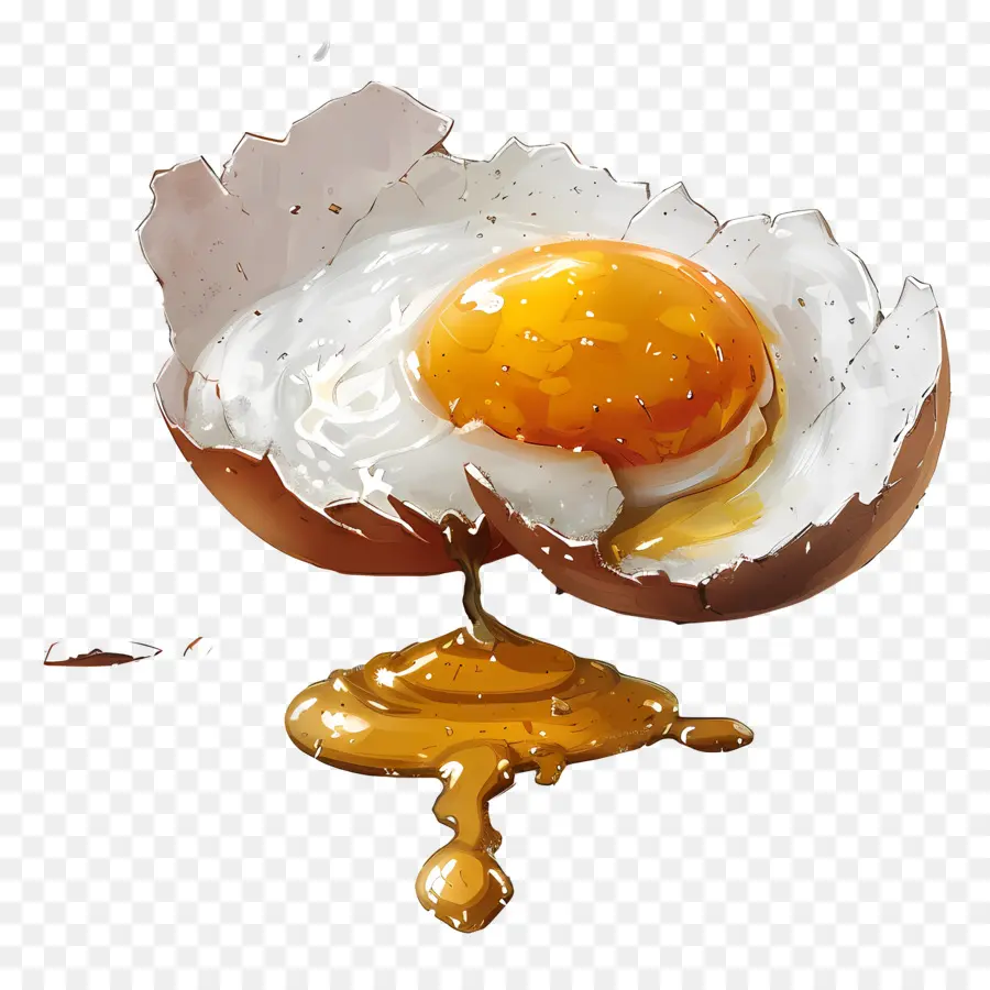 Huevo Roto，Huevo Frito PNG