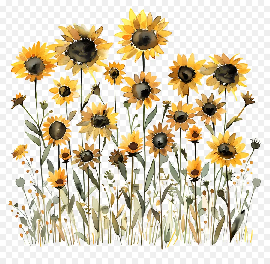 Campo De Girasoles，Los Girasoles PNG