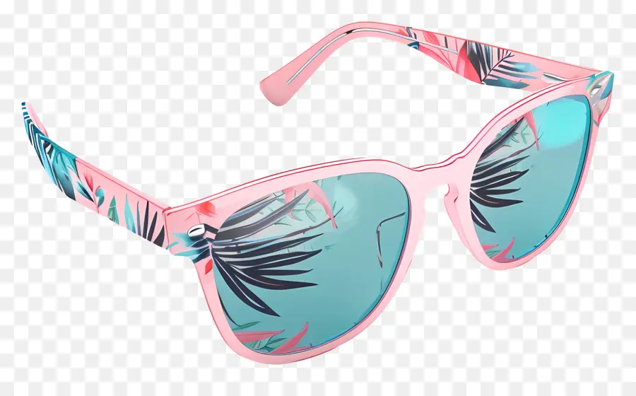 La Chica De Las Gafas De Sol，Gafas De Sol De Color Rosa PNG
