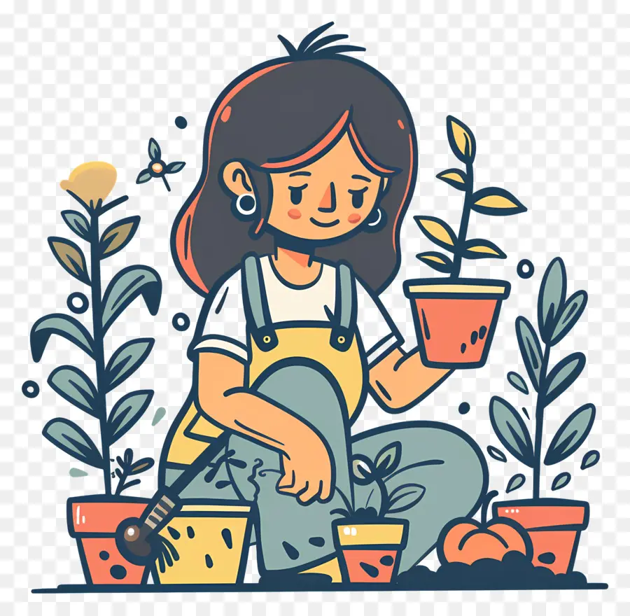 Jardinería，Mujer Jardinería PNG