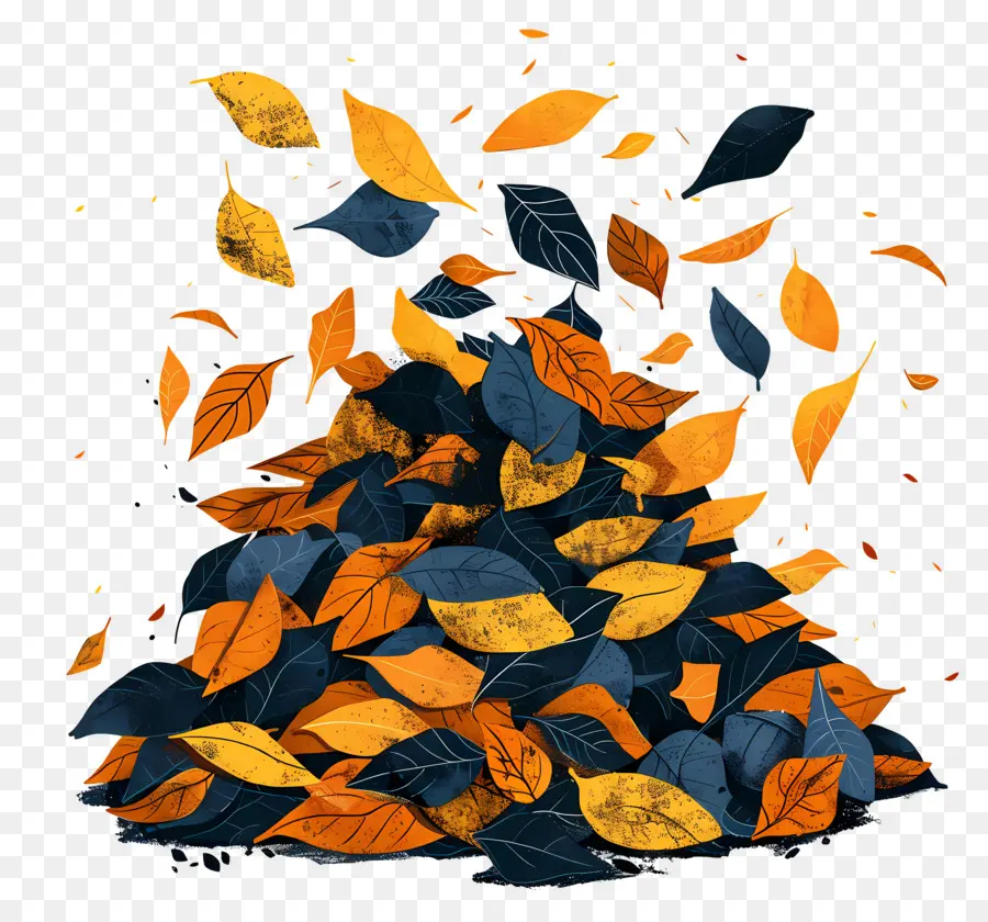 La Hoja De La Pila De，Autumn Leaves PNG