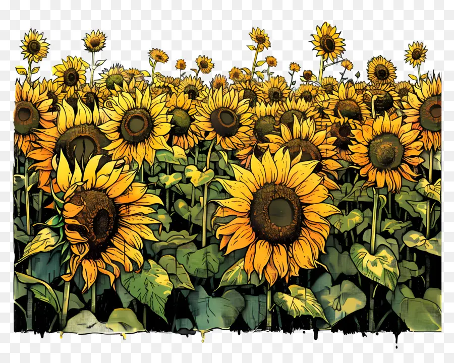 Campo De Girasoles，Los Girasoles PNG