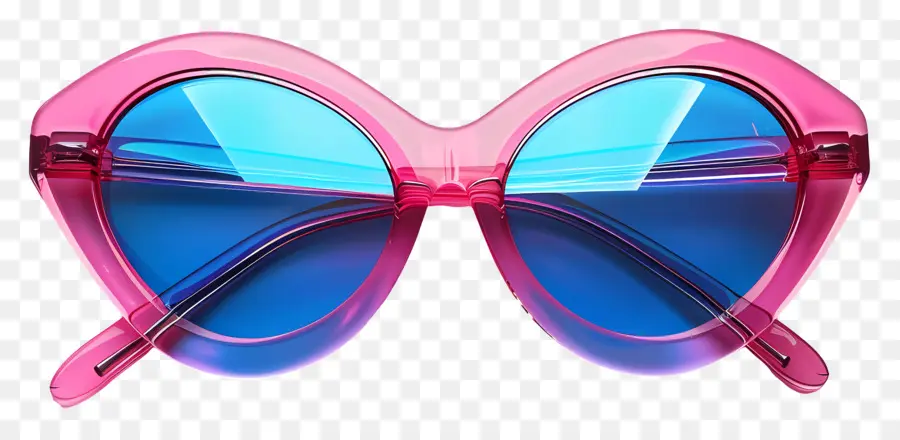 La Chica De Las Gafas De Sol，Gafas De Sol De Color Rosa PNG