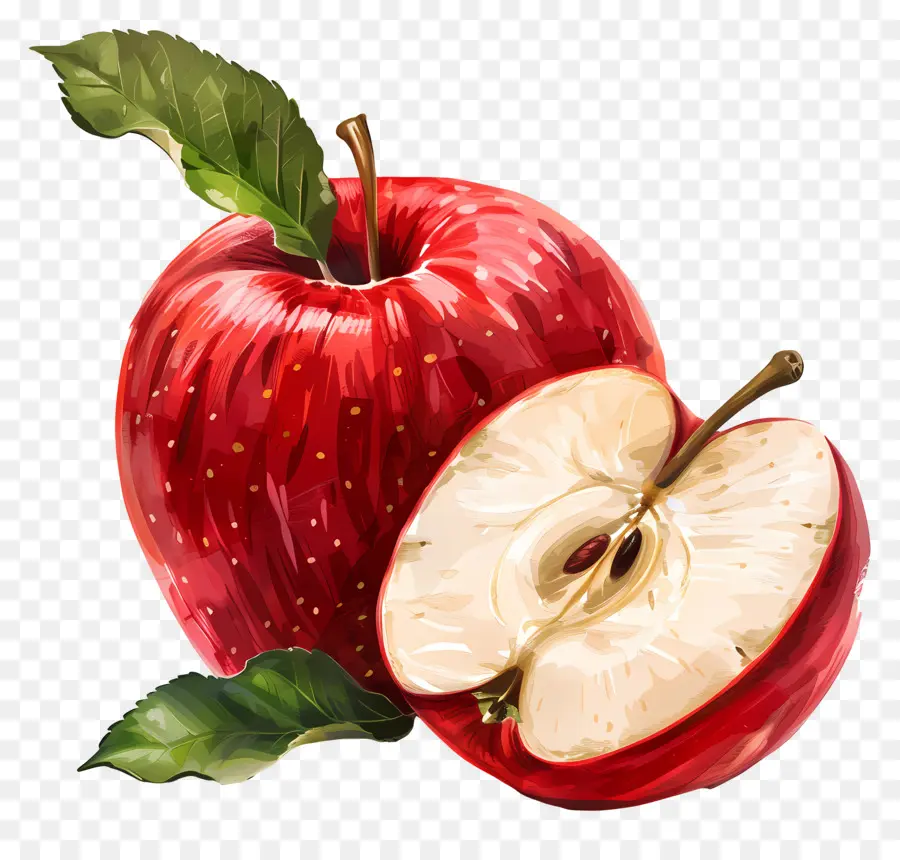 Las Manzanas，Manzana Roja PNG