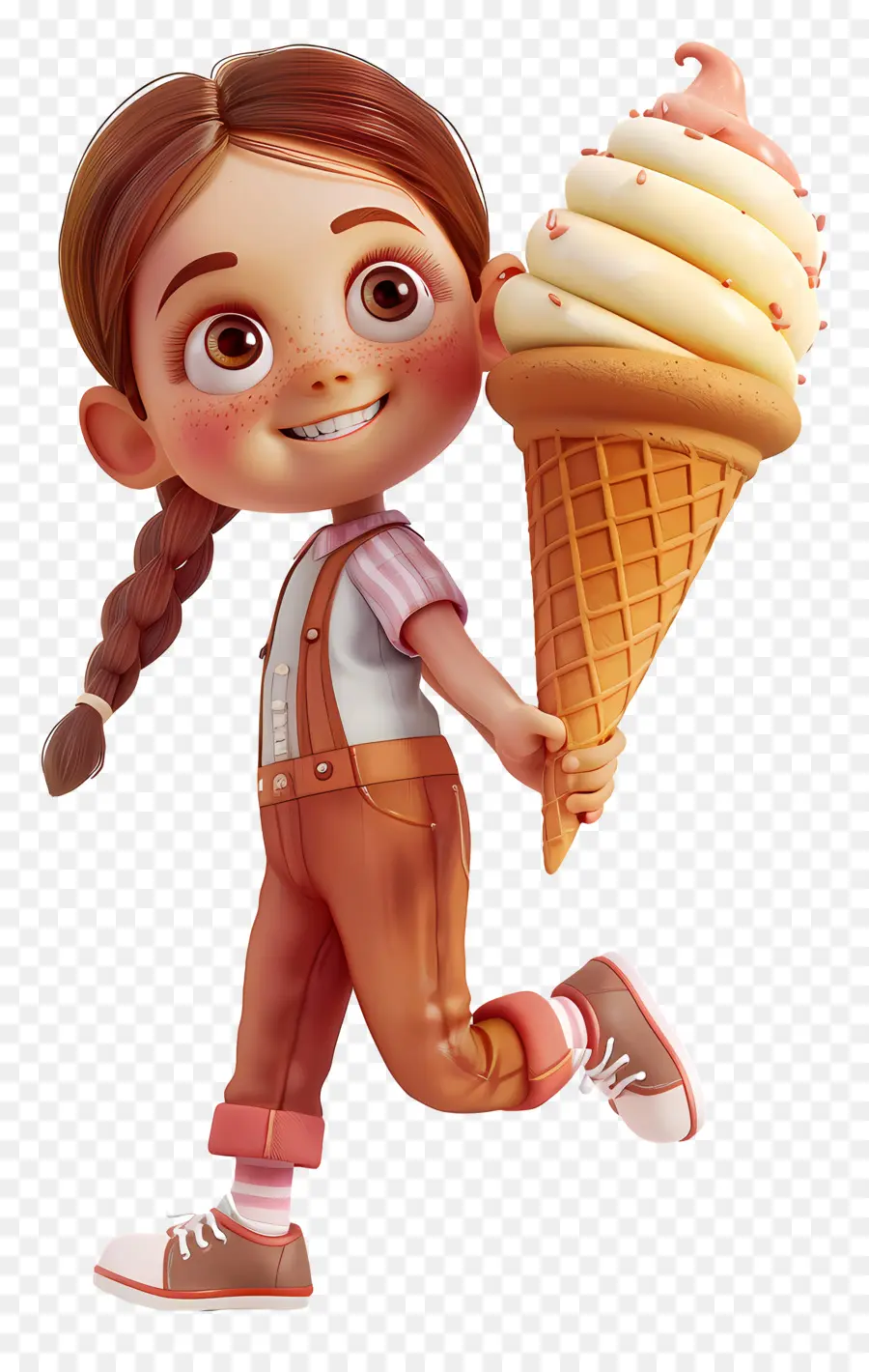 Enorme Helado，Personaje De Dibujos Animados PNG