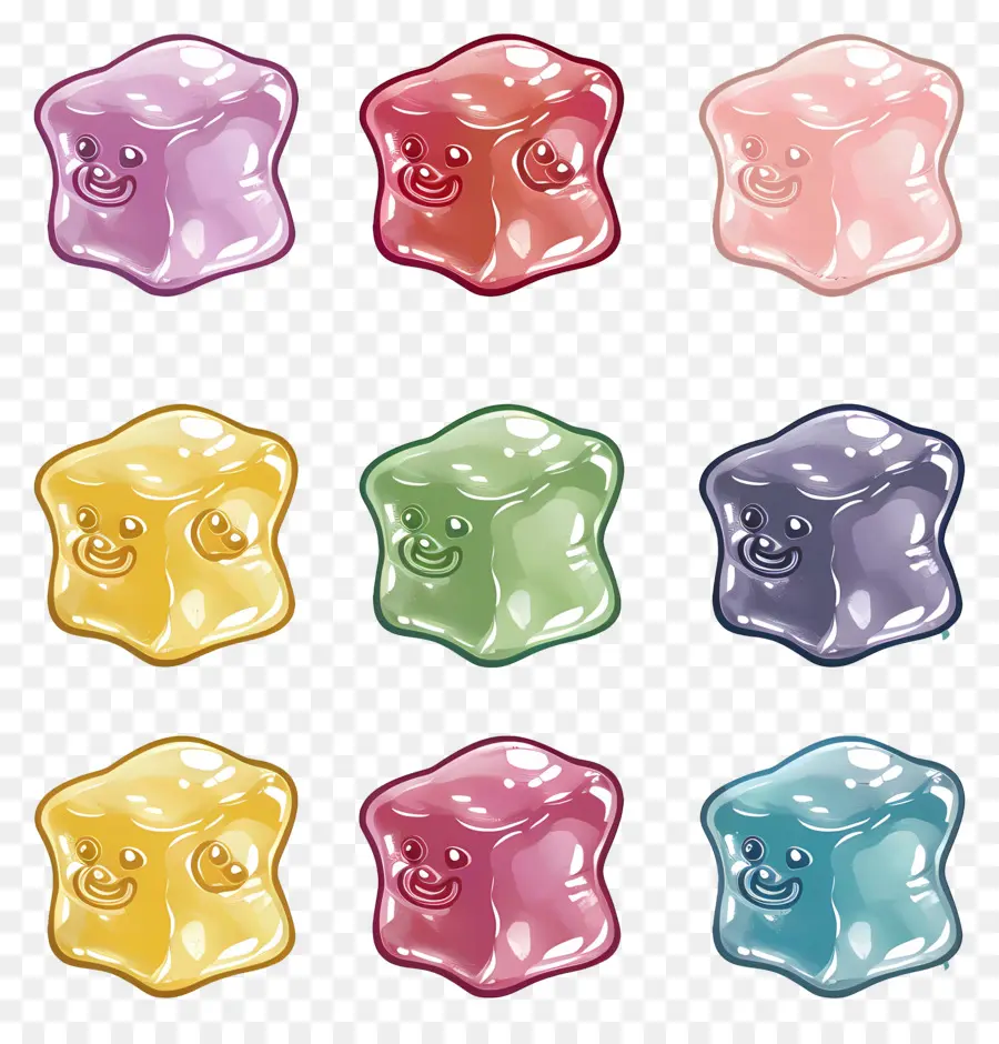 Gomitas Cuadradas，Gummy Bears PNG