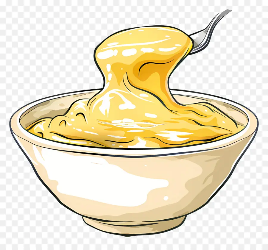 Salsa De Queso，Dibujos Animados De Yogur PNG