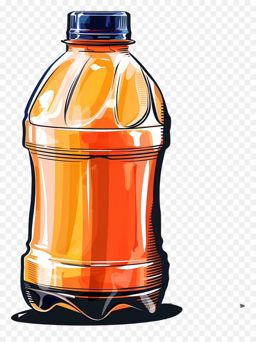Botella，Botella De Plástico Naranja PNG