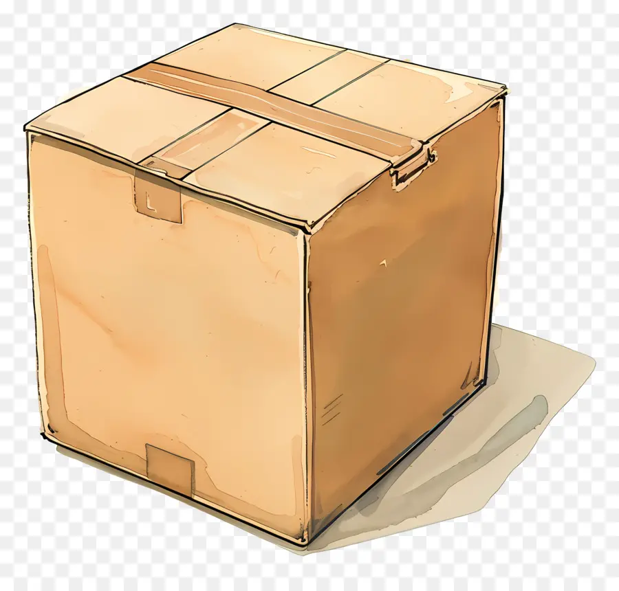 Caja De Cartón，Brown Box PNG